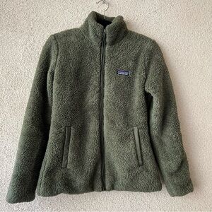 Patagonia Los Gatos full front zipper fleece jacket size S military green